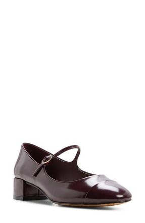 Aldo Decima Mary Jane Cap Toe Pump in Burgundy at Nordstrom, Size 7.5