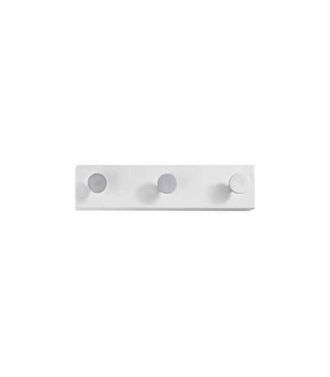HERDASA Percha Mod. 183 De Pared Moderna 3 Colgadores 3 Colores A Elegir 9 Cm(alto)36 Cm(ancho)3 Cm(largo) Color Natural