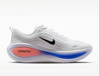 Nike Mens Vomero Plus Road Running Shoes In White/atomic Pink/racer Blue/black