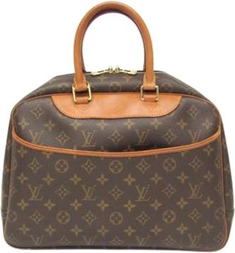 Louis Vuitton Pre-owned Deauville Handtas - Dames - Vintage Handtas - Bruin - ONE Size - Leer - Vintage