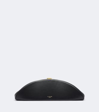 MUGLER Lua leather clutch