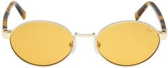 Abercrombie & Fitch 51mm Oval Sunglasses in Gold/brown at Nordstrom