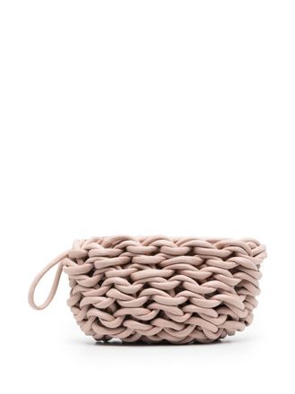 Alienina Lina woven-rope clutch - women - Cotton/Cotton - OS - Pink