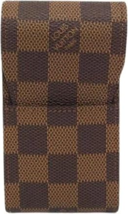 Louis Vuitton Pre-owned Bags, female, Brown, Size: ONE SIZE Pre-owned Cigarette Case N63024