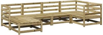 vidaXL 6 Piece Garden Sofa Set Impregnated Wood Pine vidaXL