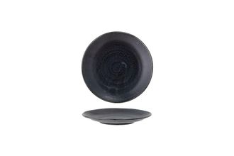 Bloomingville Plato de porcelana negra 24 cm