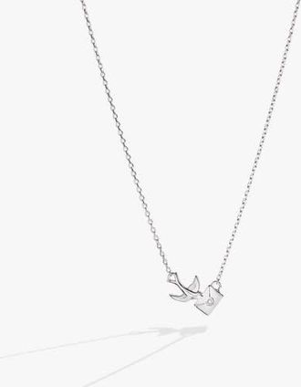 Alex and Ani Love Letter Inline Necklace in Silver at Nordstrom