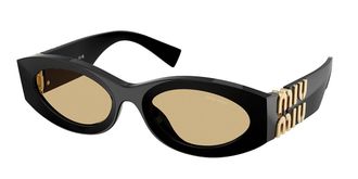 Miu Miu MU11WS 16K10R Womens Sunglasses Black Size 54