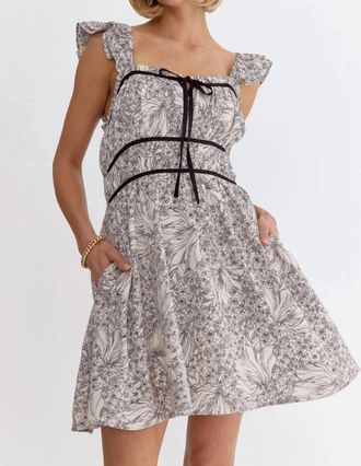 Entro Sleeveless Mini Dress In Black