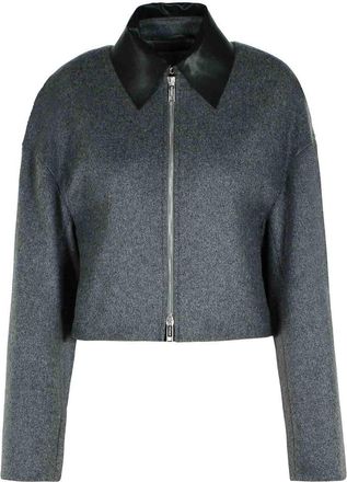Sportmax Vacuo Anthracite Virgin Wool Jacket