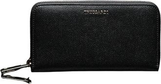 Trussardi Portafoglio Zip-Around - Dames - Portefeuilles - Zwart - ONE Size - Leer - Accessoires