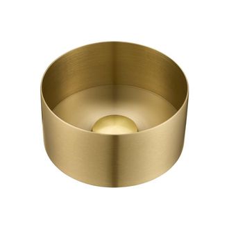 Saniclass ONE Waskom - 21x21x10 - RVS - Geborsteld messing (goud)