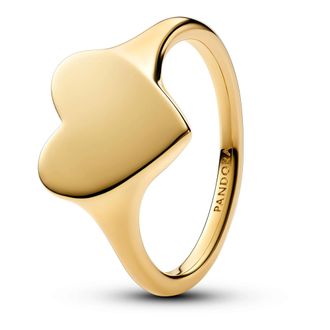 Pandora Rings - Gravierbarer Herz Ring - gold - Rings for ladies