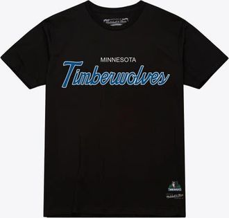 Mitchell & Ness Mens Mitchell & Ness Black Minnesota Timberwolves Vintage Wordmark T-Shirt at Nordstrom, Size X-Large