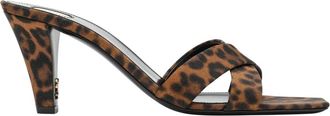 Saint Laurent Schoenen, Dames, Bruin, 36 EU, Elegante Sabot Sandalen