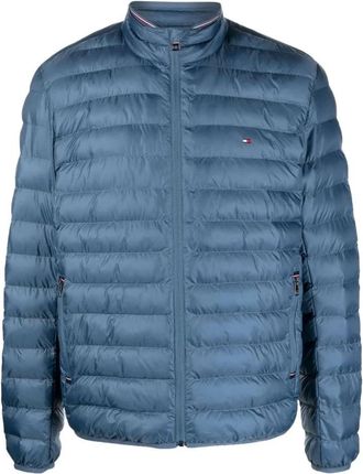 Tommy Hilfiger Inpakbare Jas - Heren - Winterjassen - Blauw - S - Polyester - Jassen