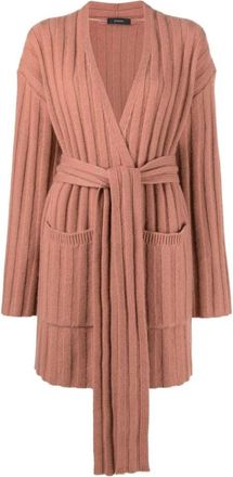 Joseph Beige Kasjmier Cardigan - Dames - Cashmere truien - Roze - L - Kasjmier - Truien & Vesten