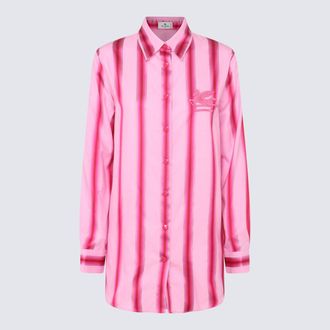 Etro Pink Cotton-Silk Blend Shirt