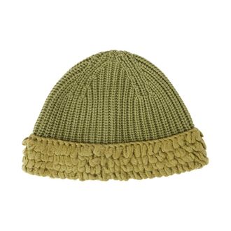Moncler Hand-Stitched Wool Beanie Hat - unisex - Moncler - Accessories - Green - ONE SIZE - Accessories