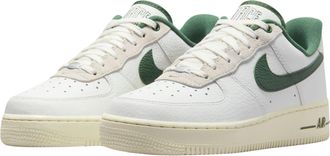Nike Air Force 1 07 Womens Fashion Trainers in White Green - 3 UK