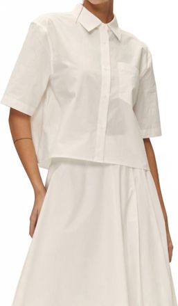 Elodie Irene Poplin Shirt In White