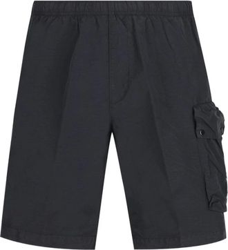 C.P. Company Casual Shorts, male, Black, Size: 3XL Lens-detail Cargo Shorts