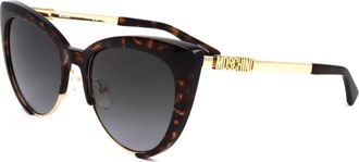 Moschino Womens 55 mm Brown Sunglasses