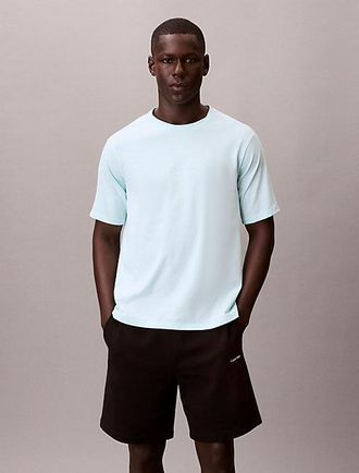 Calvin Klein Camiseta deportiva de mezcla de algod&oacute;n t&eacute;cnico