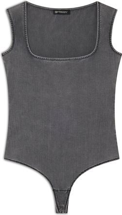 Freddy Body senza maniche in jersey TENCEL effetto denim