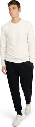 Onia Waffle Crewneck in Egret at Nordstrom, Size Xx-Large