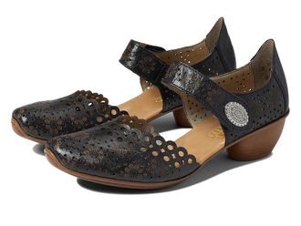 Rieker 43753 Mirjam 53 Womens Shoes Black : EU 36 (US Womens 5.5-6) M, Leather