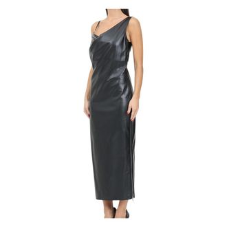 Patrizia Pepe Dames, Jurken, Zwart, Maat: 2XS