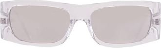 Versace Clear Mirror Silver Wrap Mens Sunglasses VE4482 148/8V 57