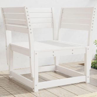 vidaXL Silla De Jard&iacute;n Madera Madera Maciza De Pino Blanco Vidaxl