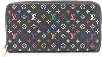 Louis Vuitton Monogram Multicolore Black Multi-Color Pistache Monogram Multicolore Long Wallet (Bi-Fold) (Pre-Owned)