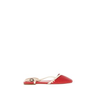 Hereu Rondaia Slingback - Dames - Ballerinas - Rood - 36 EU - Leer - Schoenen