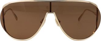 Ferragamo Stijlvolle zonnebril Sf 323S - Dames - Zonnebrillen - Geel - 63 MM - Accessoires