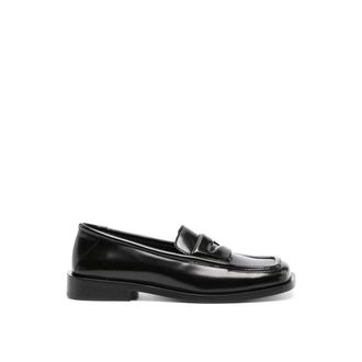 The Attico Loafers, female, Black, 4 UK, Black Leather Loafers for Women