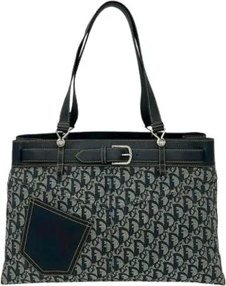 Dior Pre-owned Tote Bags, female, Blue, Size: ONE SIZE Pre-owned Vintage Tote Bag