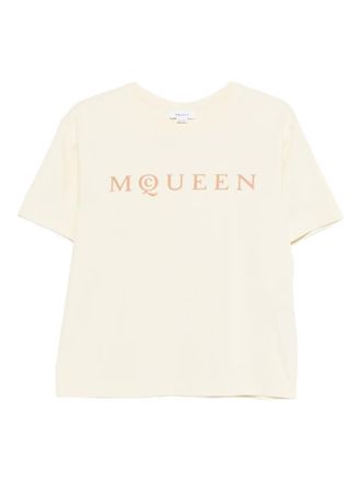 Alexander McQueen logo T-shirt - Toni neutri
