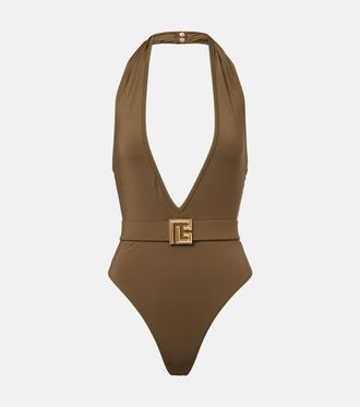 Balmain Belted swimsuit