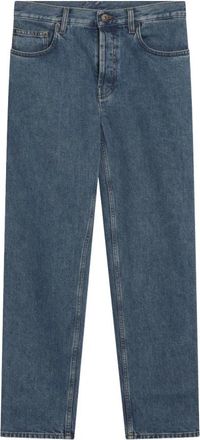Burberry Mid-rise Straight Jeans - Dames - Regular Fit Jeans - Blauw - W29 - Katoen - Jeans