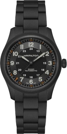 Hamilton Khaki Field Titanium Auto Black Dial Titanium Unisex Watch H70215130