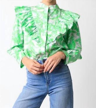 Olivaceous Victoria Blouse In Multi