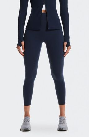 On High Waist 7/8 Studio Tights in Navy at Nordstrom, Size X-Large