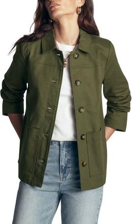 Boden Modern Chore Jacket in Khaki Embellished at Nordstrom, Size 14