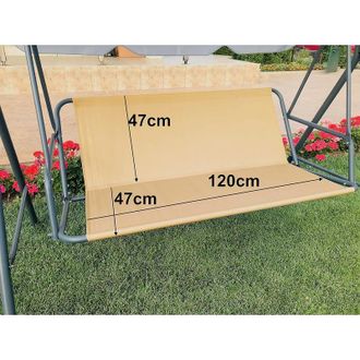 OEM Funda De Repuesto Para Columpio De Jard&iacute;n, Hamaca De Jard&iacute;n, Silla De Jard&iacute;n, Funda Para Banco - 120 Cm X 47 Cm X 47 Cm - Beige