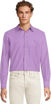 Polo Ralph Lauren Classic Fit Garment-Dyed Oxford Shirt Mens Clothing Aix Lavender : XL, Cotton