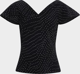Rag & Bone Yvonne V-Neck Top