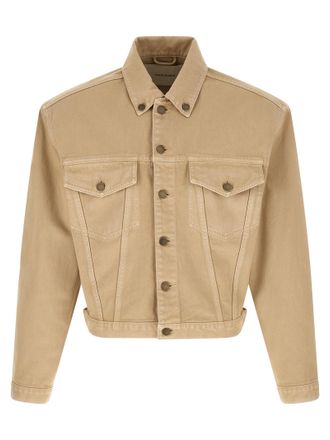 Entire studios Beige Cotton Denim Mens Jacket